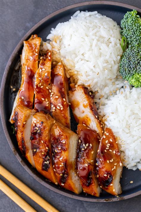 Best teriyaki - Contains soy sauce, garlic, onion, sugar vinegar and spices. Suitable for brushing onto meat, seafood or fish in the last ten minutes of cooking time, or as a base for sauces, the Kikkoman teriyaki glaze (80 fl. oz) is a thick sauce. Along with soy sauce, sugar, onion, garlic, vinegar and spice, this also contains preservatives.